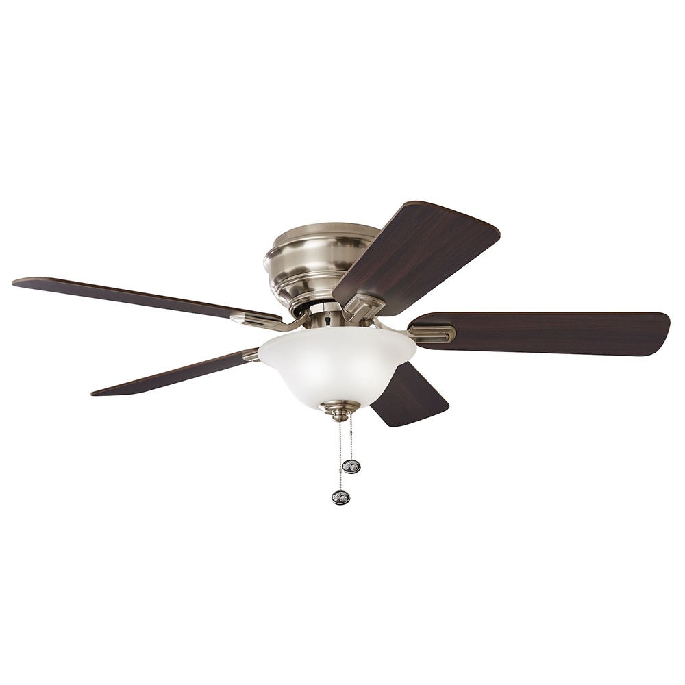hampton bay hawkins 44 in led ceiling fan with light