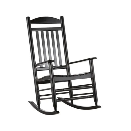 Photo of Black Wood Outdoor Rocking Chair