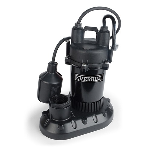 Photo of 1/2 HP Submersible Aluminum Sump Pump with Tethered Switch