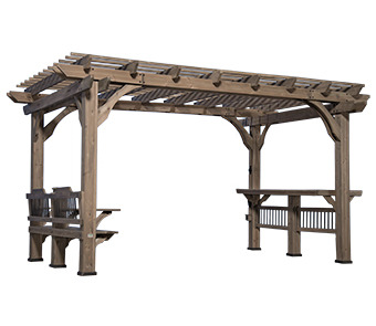 Photo of 10x14 Oasis Pergola with Electric