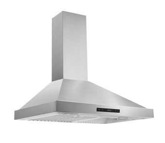 Photo of 30 in. W Convertible Wall Mount 500 CFM Range Hood with 2 Charcoal Filters in Stainless Steel