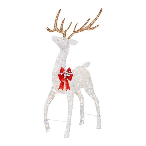Photo of 4.5 ft Polar Wishes LED Deer with Bow