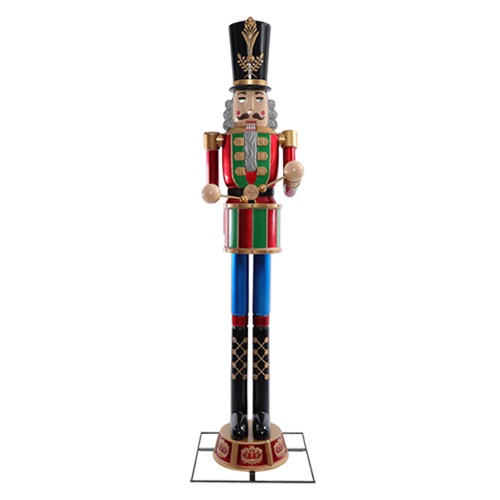 Photo of 8 ft Giant-Sized Nutcracker with LifeEyes LCD Eyes