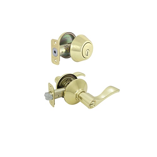 Photo of Keyed Entry Lever with Keyed 1 Side Deadbolt