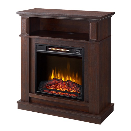 Photo of Albury 31 in. Freestanding Compact Infrared Electric Fireplace in Cherry