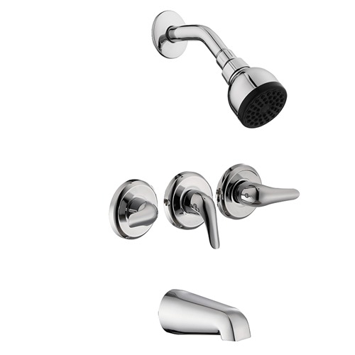 Photo of Aragon 3-Handle 1-Spray Tub and Shower Faucet
