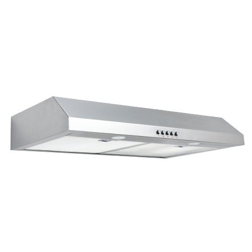 Photo of 30 in. W Convertible Under Cabinet Range Hood with Charcoal Filter in Stainless Steel