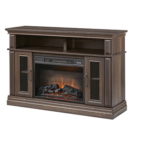 Photo of Flint Mill 48in Media Console Electric Fireplace