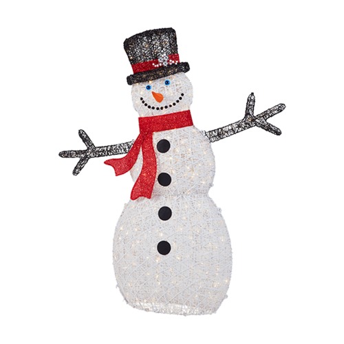 Photo of Polar Wishes 72 in. Life Size Christmas Snowman Yard Decoration